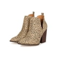 thumbnail image 5 of Side Split Pointy Toe Chunky Stacked Heel Bootie 20390, 5 of 6