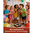 thumbnail image 2 of Star Microphone with Stand, All in One Microphone Toy Built-In Colorful Lights, Echo Effects, Adjustable Height Karaoke Microphones Machine,Great Holiday Birthday Gift, 2 of 9
