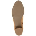 thumbnail image 6 of Journee Womens Hayven Stacked Block Heel Almond Toe Booties, Widths Available, 6 of 10