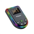 thumbnail image 1 of 5.3 Transmisor Receptor Bluetooth Adaptador Bluetooth 2 en 1 con Pantalla LED Luz RGB para Coche PC TV Altavoz Auriculares, 1 of 5