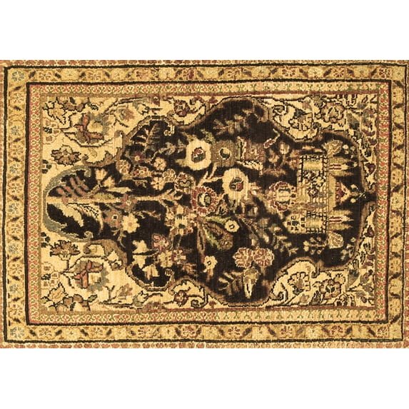 Ahgly Company Indoor Rectangle Persian Brown Traditional Area Rugs, 5' x 8'