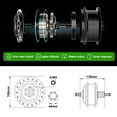 thumbnail image 2 of Yose Power 26 inch ebike conversion kit 48V500W rear motor with 48V13Ah lithium battery and wheel Cassette or Screwed option with integrated controller, LED display, PAS sensor electric bike hub motor, 2 of 8