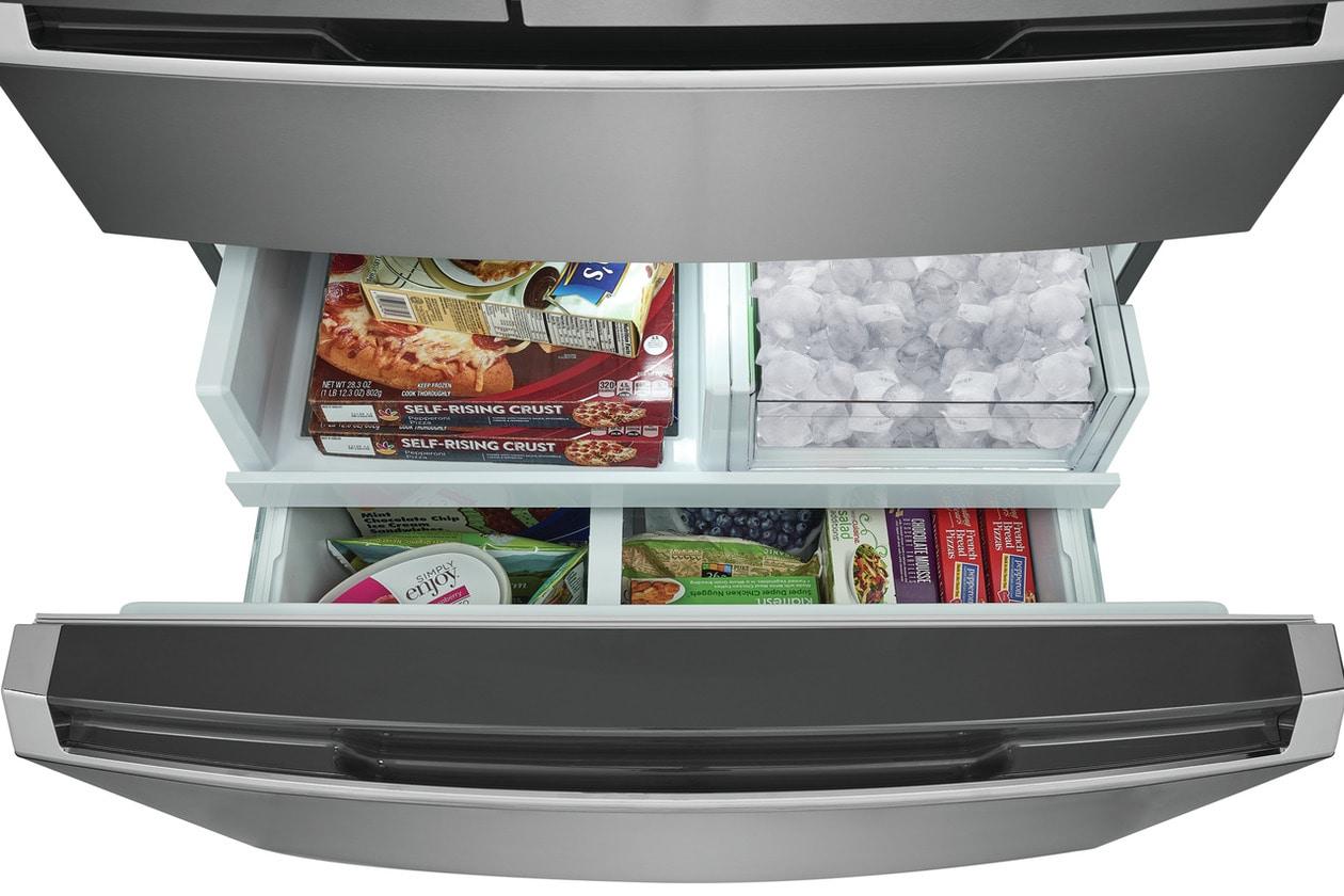 Frigidaire Gallery 22 Cu Ft 4-Door French Door Refrigerator, Stainless steel