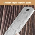 thumbnail image 4 of Architectural Grade Stainless Steel Secure Drawing Measuring Tool Ruler with Nonslip Back for Engineers Drafting Designs, 4 of 8