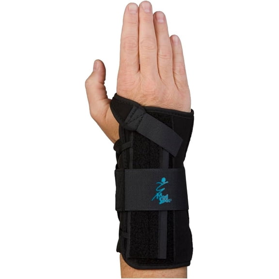 Med Spec Wrist Lacer Support, 8" Black, Universal Right
