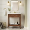 thumbnail image 1 of Modway Zaire 30" Bathroom Vanity in Walnut White, 1 of 11