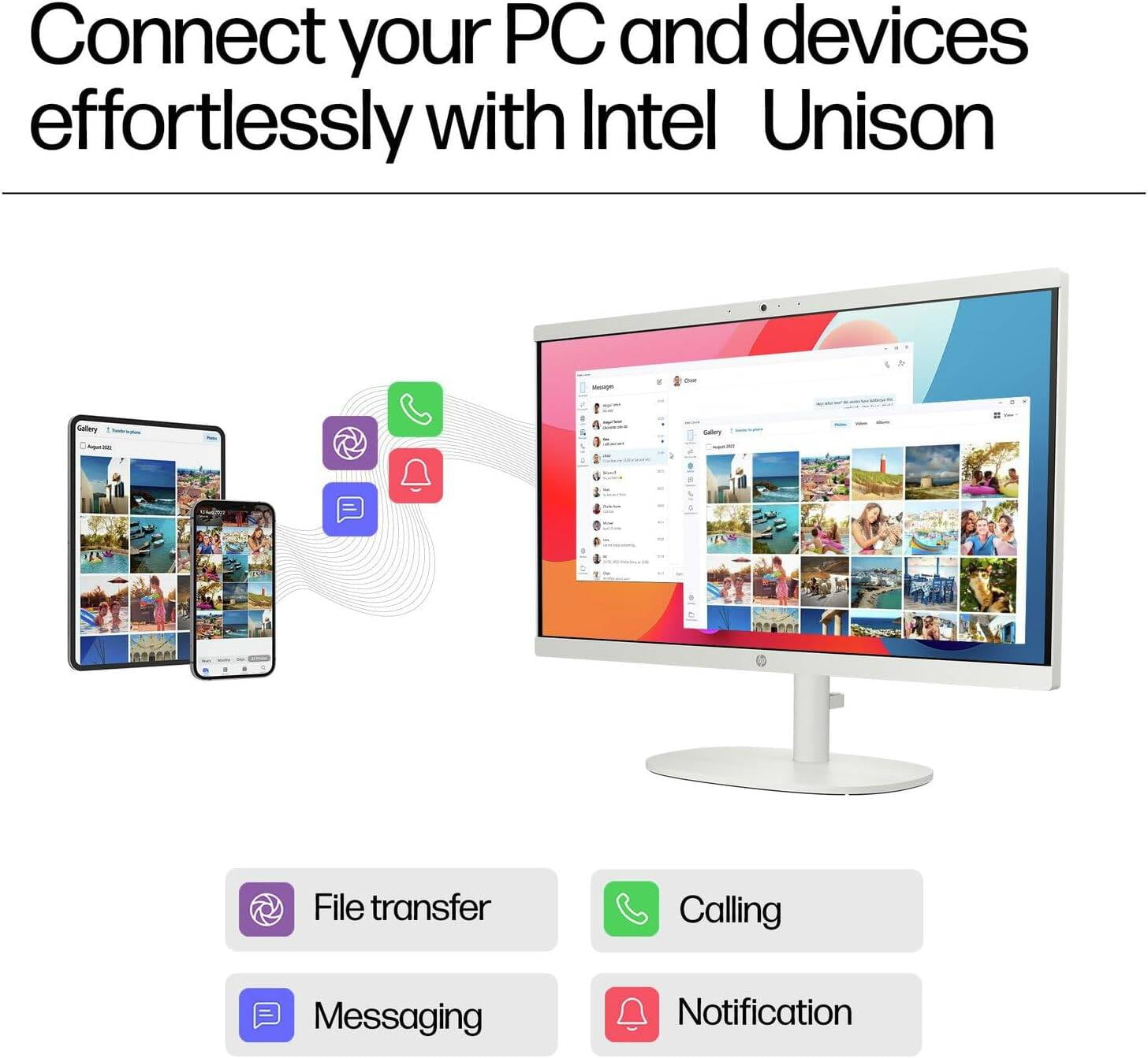 HP 22 Inch All-in-One Desktop Computer Intel Quad Core Processor FHD Display 16GB DDR5 RAM 640GB SSD WiFi 6 Bluetooth Windows 11 Pro
