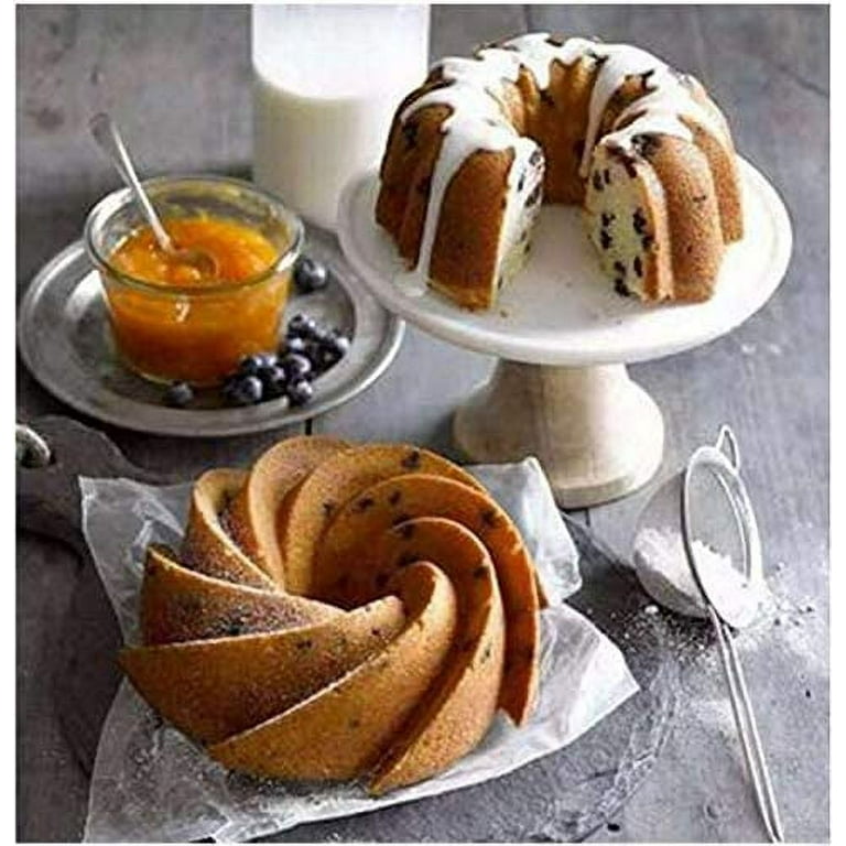 Delidge Silicone Fluted Cake Pan Nonstick Bundt Cake Mold Baking Pan f –  SHANULKA Home Decor