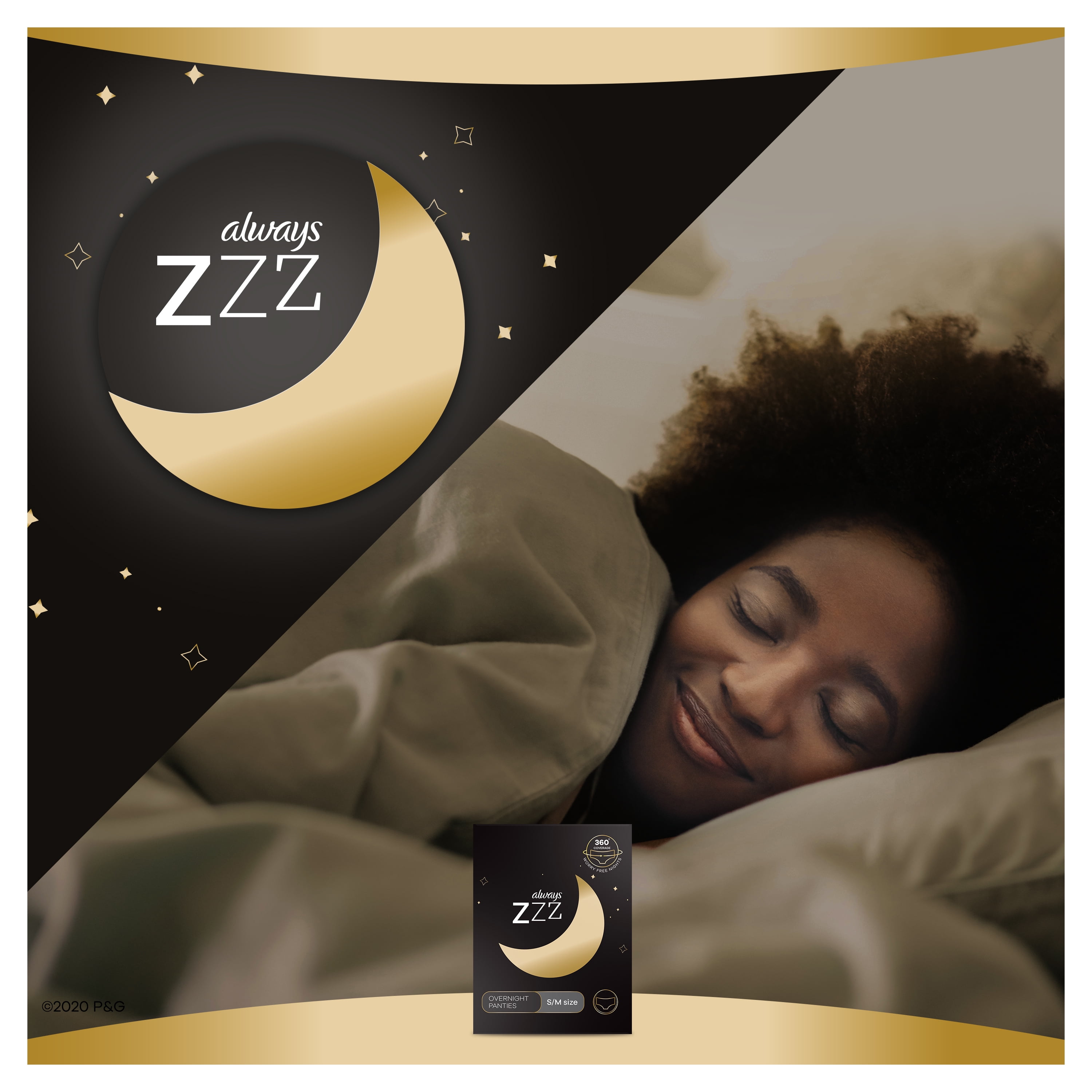 ZZZ Overnight Disposable Period Underwear, S-M, 7 units – Always : Pads and  cup