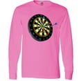 thumbnail image 3 of Inktastic Dart Board Long Sleeve T-Shirt, 3 of 5
