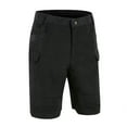 thumbnail image 2 of Mens Cargo Shorts Tactical IX7 Style, 7 Inch Inseam Drawstring Work Shorts for Men, Multi Pocket Hiking Shorts, Men’s Shorts Outdoor Combat Look with Durable Fabric S-3XL, Black, 2 of 4