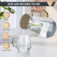 thumbnail image 4 of baomifa-Glass Pitcher with Lid and Spout, 2 Liter 68oz Glass Water Jug, Large Iced Tea Jug for Fridge, Diamond Shape Water Container, Hot and Cold Water Carafe for Coffee, Tea, Juice and Homemade Bev, 4 of 4