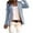 Light Blue, variant on Aboser Plus Size Blazers for Women Business Casual Long Sleeve Cardigan Slim Lapel Button Jacket Solid Color Work Office Coat
