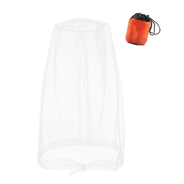 Mosquitera de malla fina con cordón para sombreros, transpirable, para hombres y mujeres, protección contra mosquitos, insectos y jejenes.