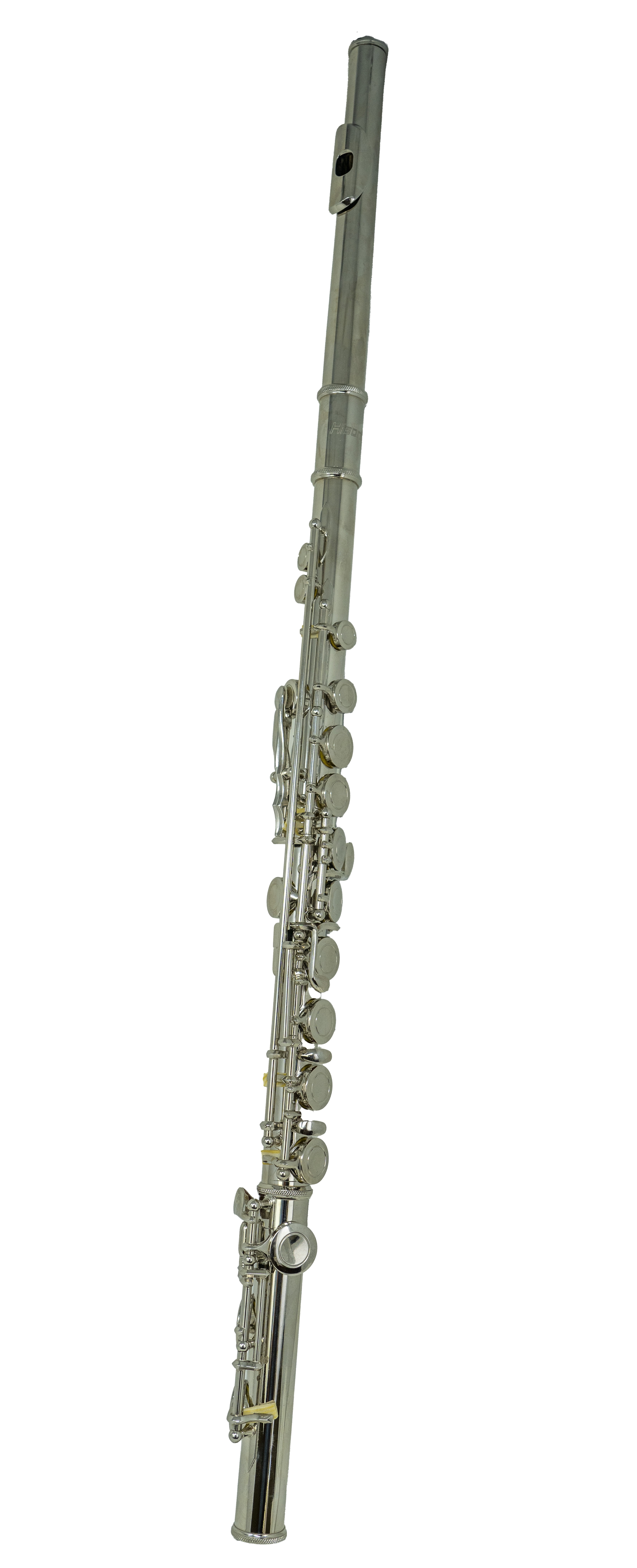 Hisonic Signature Series 2810N Closed Hole Flute, White Brass, 16-Hole, 15" x 2" x 2", Warranty
