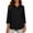 Black Sweatshirts, variant on 3/4 Length Sleeve Sweatshirts for Women Trendy Snap Collar Pullover Thin Fleece Lined Tops Casual Everyday Sweatshirt Blue XXL