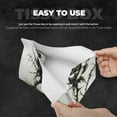 thumbnail image 3 of Fuzoiu Black And White Rose Print Tissue Box Cover, PU Leather Tissue Holder,Decorative Facial Paper Organizer for Bathroom Living Room Bedroom Countertop Office Desk Car Home, 3 of 7
