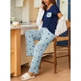 thumbnail image 5 of Avidlove Women's Pajama Set 2 Piece Short Sleeve Pj with Long Star Print Pants Sleepwear Soft Loungewear, 5 of 7