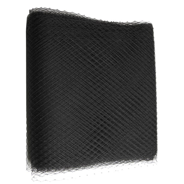 1 yarda (aprox. 91 cm) de cinta de malla extra ancha en forma de diamante (25 cm de ancho) para Negro
