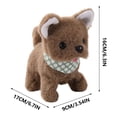 thumbnail image 2 of Walking Plush Dog Toy Electronic Pet with Realistic Motion Sound and Light Effects, Soft Plush Interactive Companion, 6.7x6.3x3.5 Inch Portable Novelty Gift for Animal Lovers, Brown, 2 of 9
