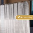 thumbnail image 4 of Cortina de ducha NTBAY EVA semitransparente de 180 x 180 cm con forro, 4 of 8
