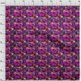 thumbnail image 4 of oneOone Rayon Fuschia Pink Fabric Abstracts Craft Projects Decor Fabric Printed By The Yard 56 Inch Wide, 4 of 5