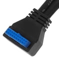 thumbnail image 3 of LOLIPPYY 1 Ensemble de Câble d'Extension pour Constructeurs PC avec Design Pliable Noir PVC, 3 of 8