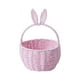 thumbnail image 3 of Cesta de almacenamiento tejida, cesta de comestibles, contenedor, cesta decorativa, cesta bonita hecha a mano Rosa, 3 of 9