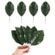 thumbnail image 1 of Paquete de 10 hojas artificiales, hoja verde falsa con tallos para DIY 8.2x21cm, 1 of 7