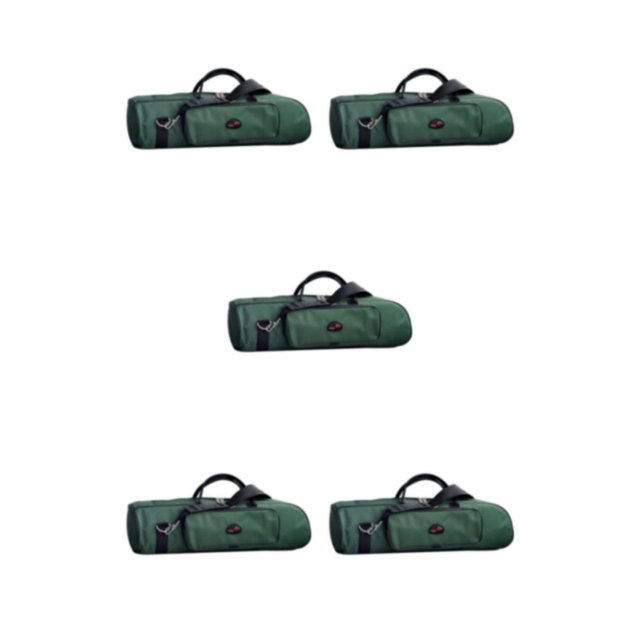 Eigraketly Estuche de transporte para trompeta de concierto Correa de hombro impermeable de tela Oxford Verde Type2 NO2