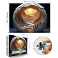 thumbnail image 2 of Puzzle Blueforest 3D Visual Dawn dentro de una cueva de 1000 piezas, 2 of 7