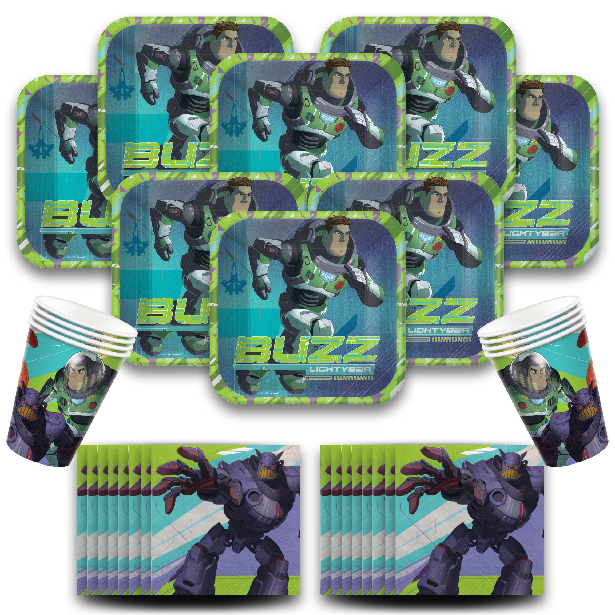 Buzz Lightyear Party supplies Bundle Seats 8