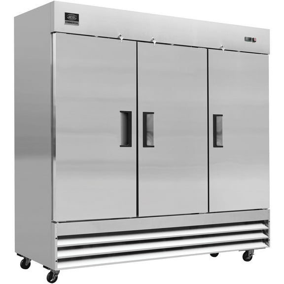 Global Industrial 243035 72 cu. ft. Nexel Commercial Reach-In Refrigerator with 3 Door - 80.87 x 32.25 x 82.5 in.