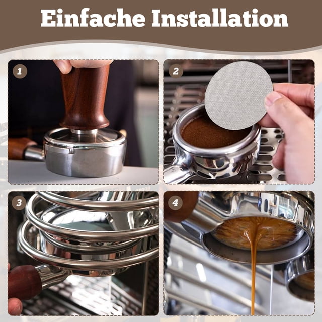 Billuyoard 2 pack/lote filtro reutilizable inodoro y resistente a altas temperaturas buen efecto de filtrado no tóxico Juegos de servir café y té 58.5 mm, 1.7 mm, 150 um