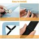 thumbnail image 4 of Fundas de colchón y cojines de sofá seguros, correas de sábanas triangulares ajustables y elásticas con clips, paquete de 4, 4 of 5