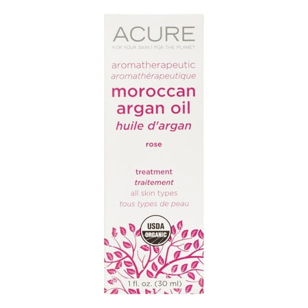 Acure Aromatherapeutic Argan Oil, Rose, 1 Fl Oz
