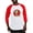Red/White, variant on CafePress - Noel Turtle Baseball Jersey - Cotton Baseball Jersey, 3/4 Raglan Sleeve Shirt