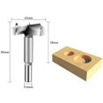 thumbnail image 5 of Juego de brocas avellanadoras con punta de carburo, 38-65 mm para madera, instalación de puertas esféricas, cajones y madera contrachapada, herramienta para trabajar la madera de 5 piezas, 5 of 5
