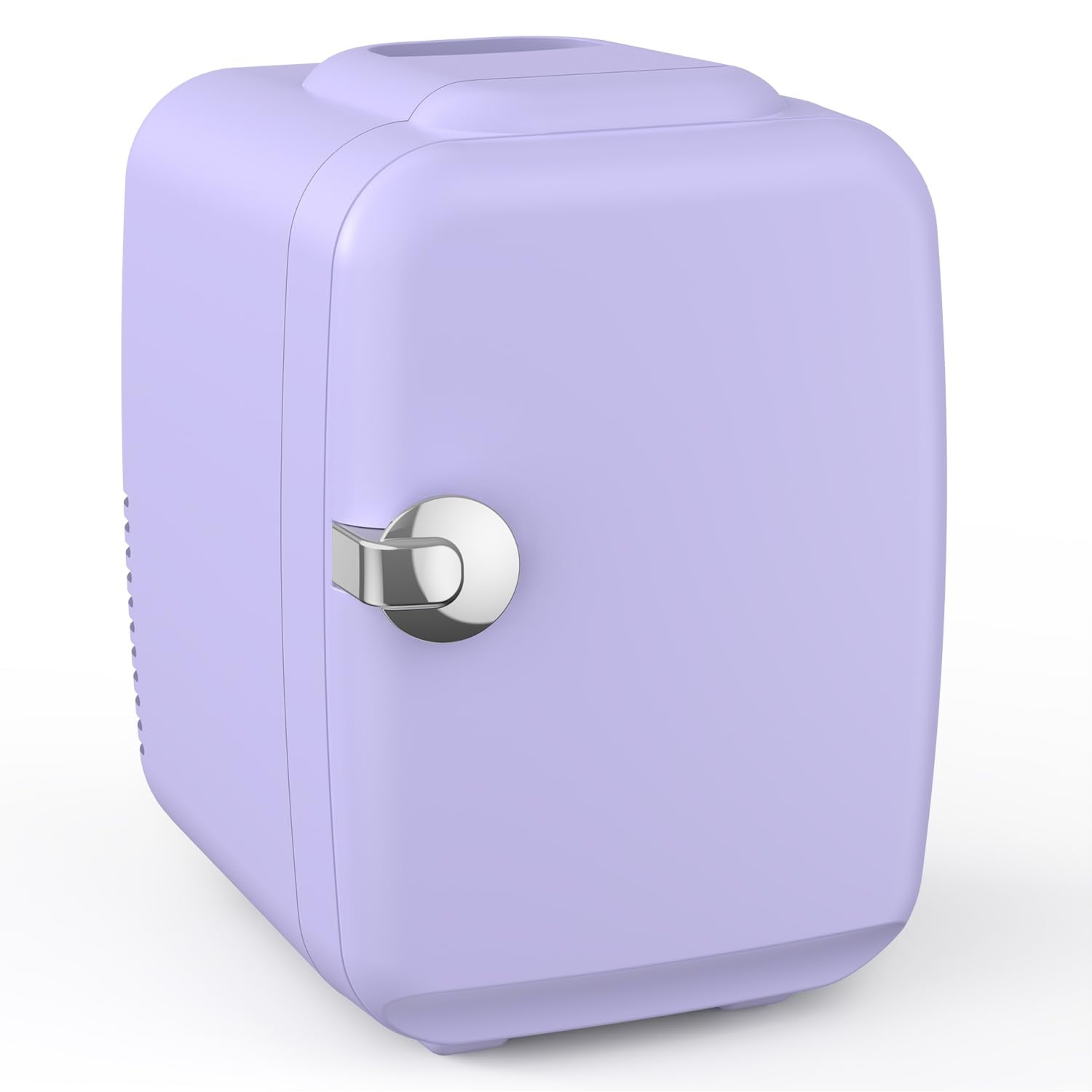 Mini Fridge, 4 Liter/6 Can Portable Cooler and Warmer Personal Refrigerator for Skin Care, Cosmetics, Beverage, Food,Great for Bedroom, Office, Car, Dorm(Purple)