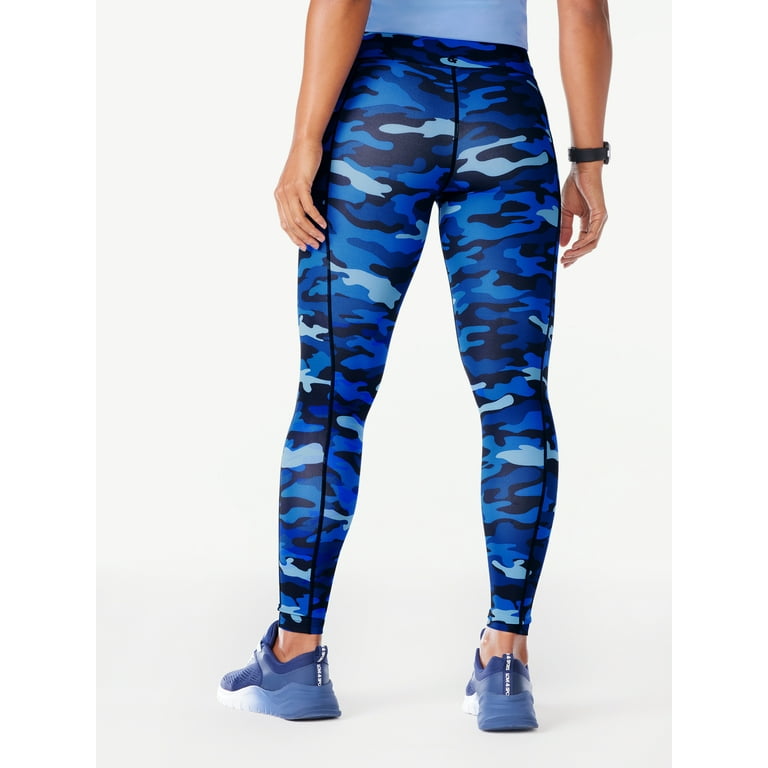 Buy Medium Impact Padded Camouflage Print Sports Bra & Mid-Rise Tights in  Blue with Side Pockets Online India, Best Prices, COD - Clovia - ASC042B08
