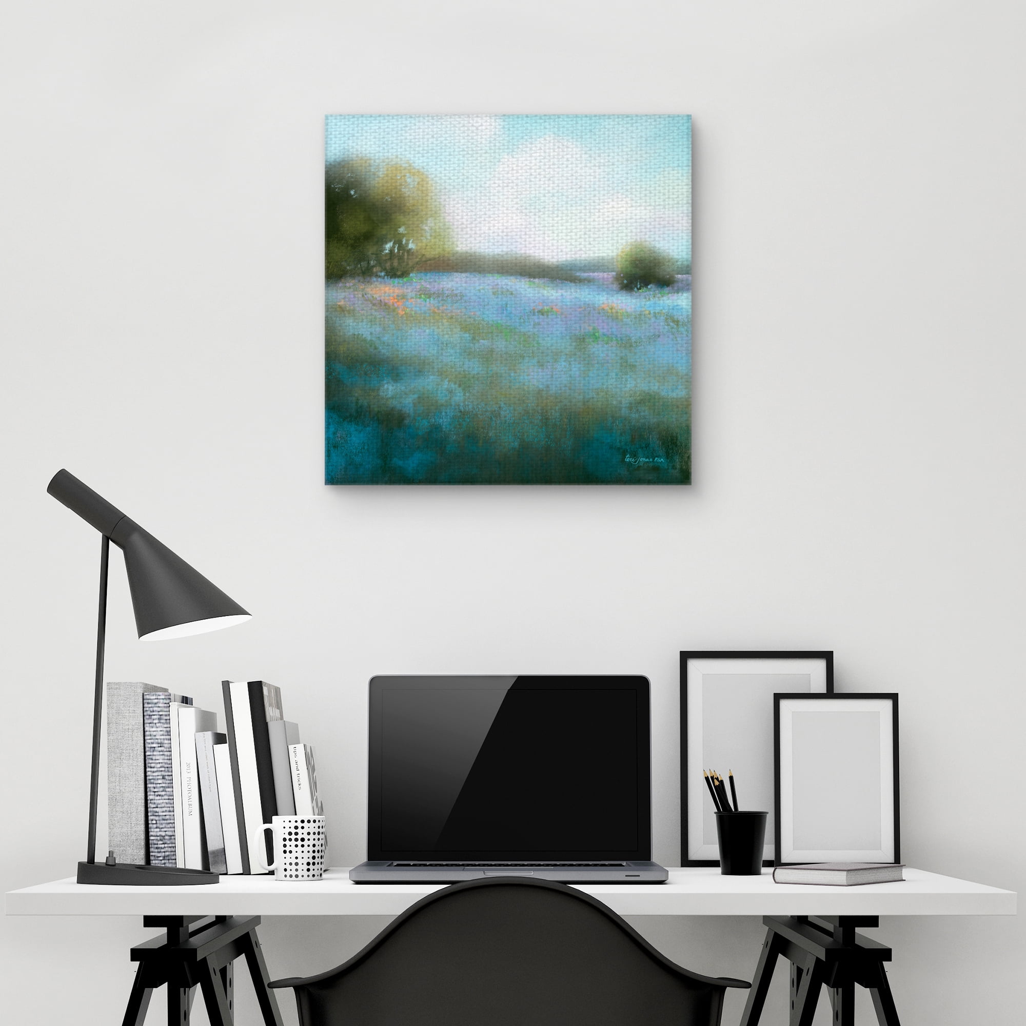 Fine Art Canvas Spring Blues II Meadow Blossoms by Teri Jonas Canvas Art Print
