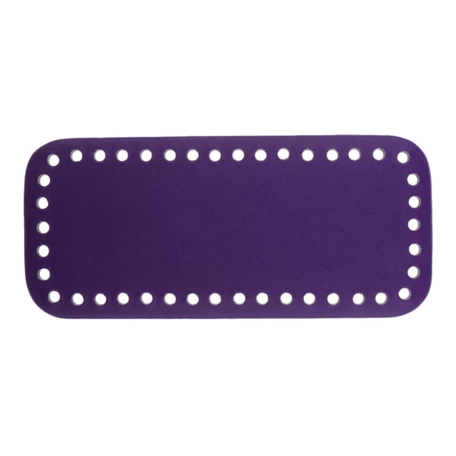 Rectangle Bags Base Shaper with Holes Pad Insert Base for DIY Handbag Making Purple