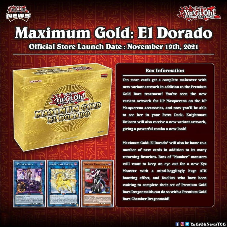 Maximum Gold El Dorado 1st Edition Box of 4 Packs (Yugioh)