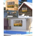 thumbnail image 2 of Outdoor TV Cover 40 to 43 Inch Weatherproof, Funny Summer Waterproof TV Screen Protector for Outside Decor with Zipper and Pocket 40"L x 25"H , Wood Grain Sunglasses Sunflower Gold Taupe, 2 of 7