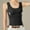 Black, variant on Women's And Thickened With Chest Pads Warm Vest Bra Bottoming Top Thermal Underwear Women Black XXL