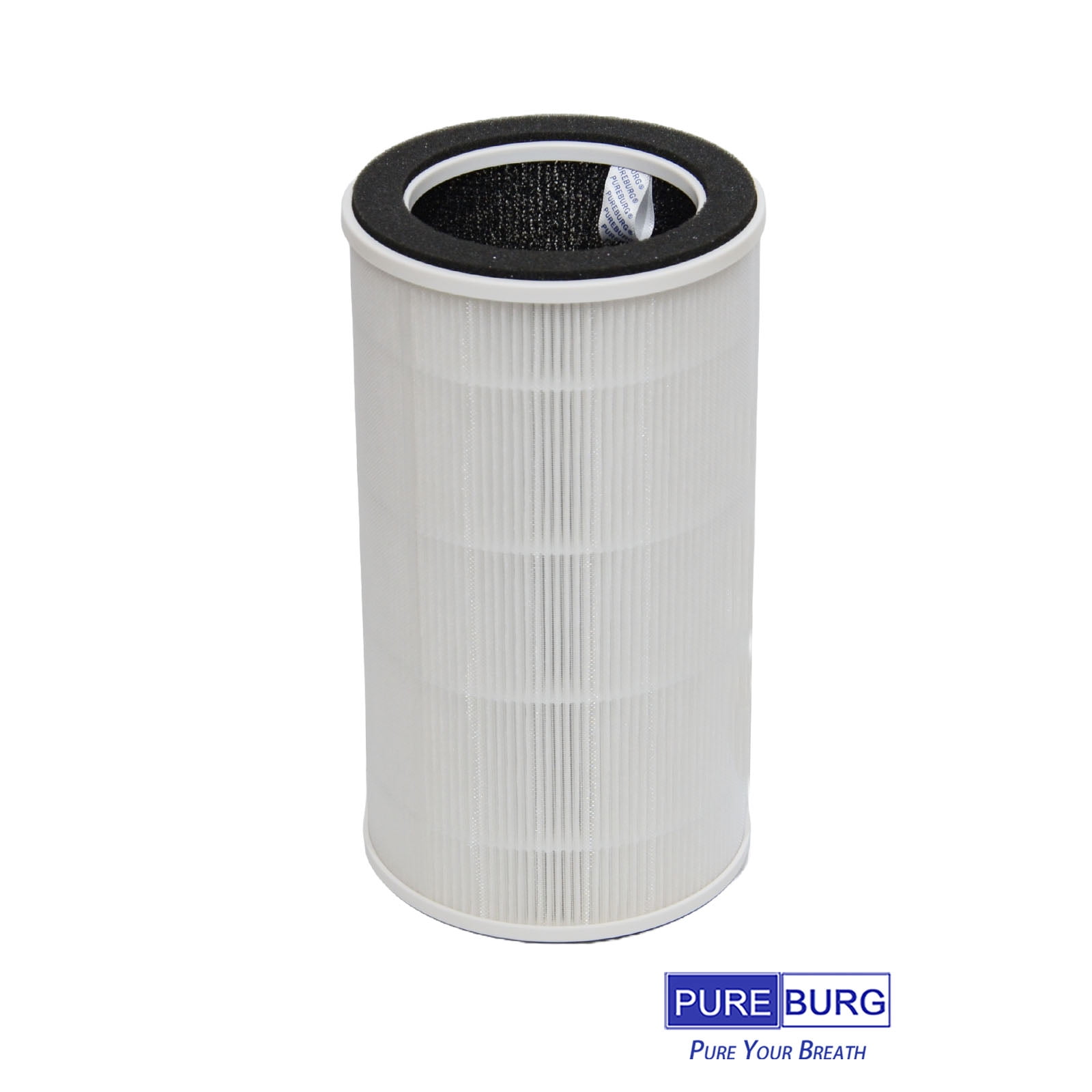 PUREBURG Replacement Filter Compatible with AUOSHI B-D03 Air Purifier, 2-Pack H13 HEPA Activated Carbon 3-Stage Filtration For Air Clean Dust VOCs Odor