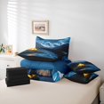 thumbnail image 6 of Catabedysis Starry Camping 7 Pieces Full Size Bedding Sets,Mountain Tent Print Full Size Bed in a Bag For Boys,Multicolor,Black Reversible, 6 of 7