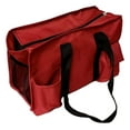 thumbnail image 5 of Solid Color Zipper Top Organizing Game Day Tote Diaper Bag Weekender Tailgate Can Be Personalized Blank - Burgundy, 5 of 5