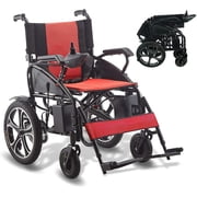Ephesus X3 | Affordable, Foldable, and Heavy Duty / Lightweight Electric Wheelchairs | Red