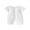 White, variant on BemeyourBBs Newborn Baby Girl Summer Clothes Knit One Piece Romper Outfits Infant Crew Neck Short Sleeve Snap Button Knit Jumpsuit